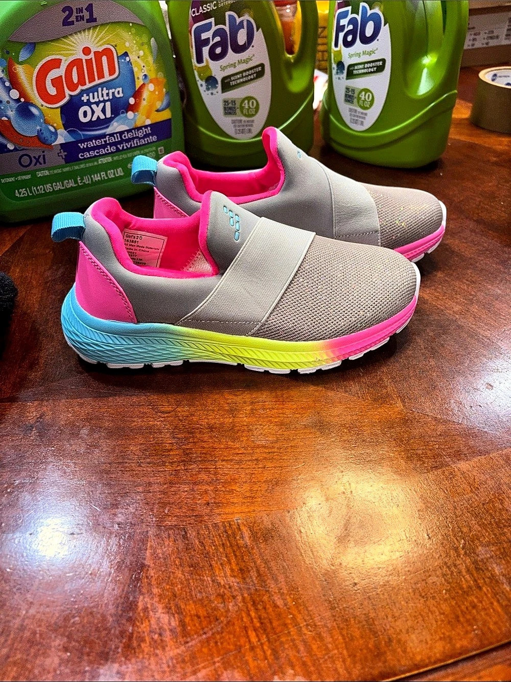 BCG by Jambu Color Block Sneakers in Gray & Pink Like New